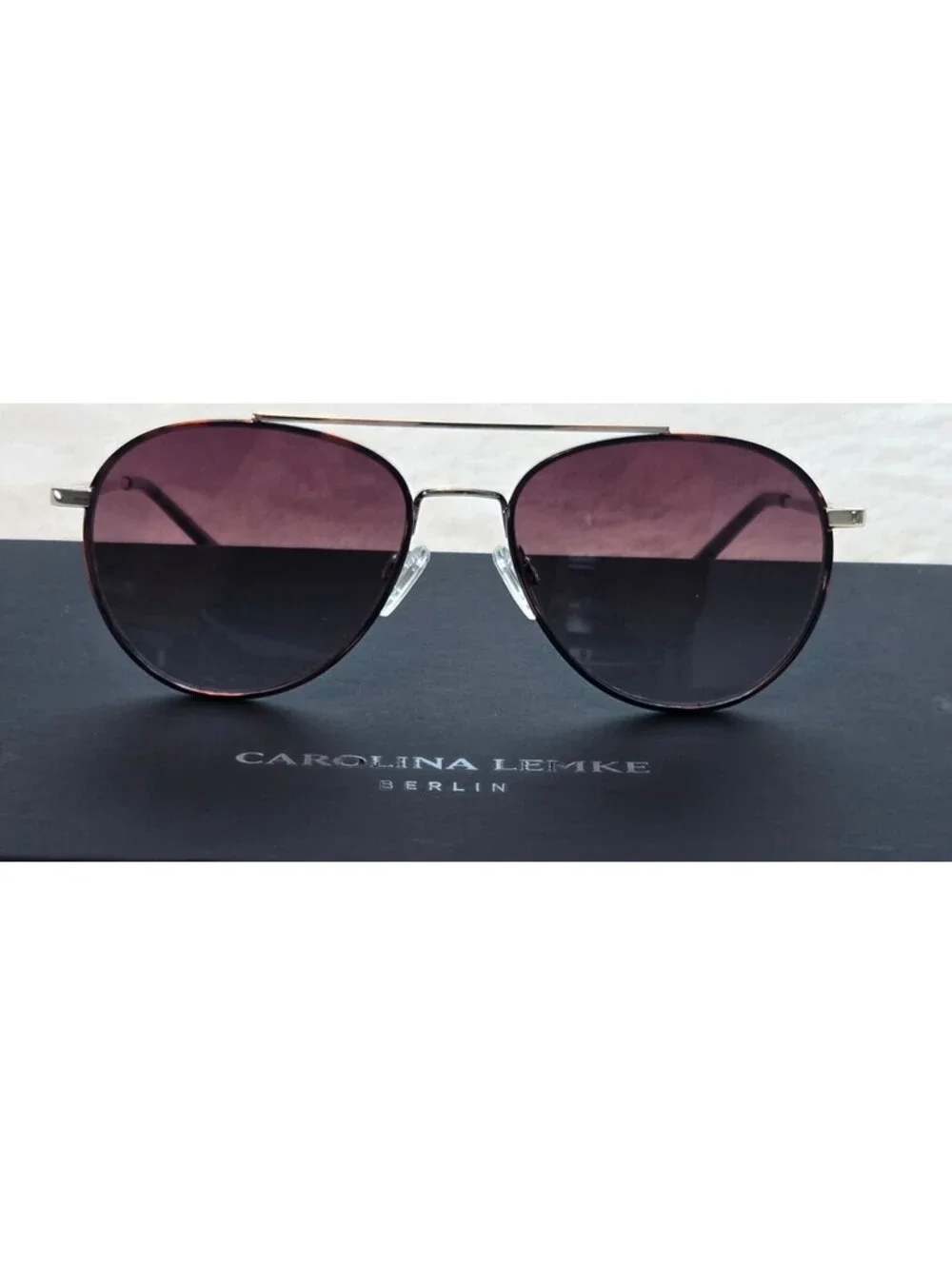 NEW Carolina Lemke CL3115-4 Sunglasses – Demi/Gold – Size 56-17-145
